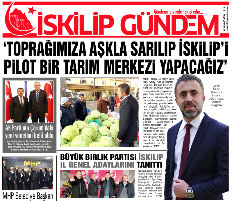 Ahmet Sağlam, İskilip - zenginliğin içindeki fakir ilçe.
